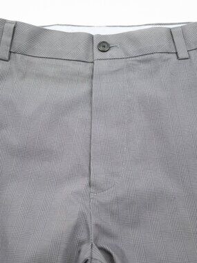 NEW $248 Brooks Brothers Advantage Chinos Gray Plaid Pants Trousers 35W 35x32